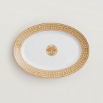 Hermes - Mosaic 24 Gold Oval Platter